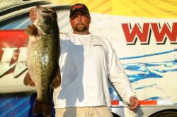 Tony Peterson of Livermore, Calif., won the day's big bass award in the Co-angler Division after netting a whopping 10-pound, 11-ounce largemouth.
