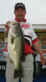 The heaviest bass of the day belonged to No. 9 pro Stephen Johnston, who caught this 10-pound, 6-ouncer.