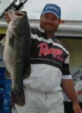 No. 5 pro David Curtis caught this massive 11-pound, 13-ounce bass.