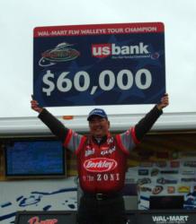 For his efforts, pro winner Mark Meravy earned a check worth $60,000.