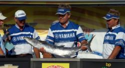 Also catching a 24-pound, 13-ounce fish, Team The Reel Won finished third with a total weight of 62-4.
