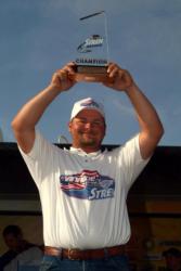 Co-angler Kyle Clement of Anderson, Calif., won his second Clear Lake Stren Series trophy in 2007.