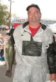 Co-angler Michael Radake caught five bass Wednesday that weighed 15 pounds, 9 ounces to end the day in the No. 2 spot.