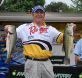 Charlie King of Shreveport, La., landed 19 pounds, 1 ounce of bass for third place after day one.