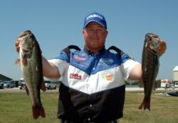 Pro Yancy Windham of Gordo, Ala., caught a limit, weighing in at 12 pounds even, good for fourth place.
