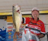 Check out Harold Allen's 9-pound, 9-ounce monster bass, which helped put him in second place.