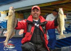 Troy Morris moved up to fourth place in the Pro Division courtesy of a five-walleye limit Thursday weighing 18 pounds.
