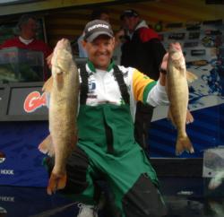 BP pro Jason Przekurat is in second after day two with 33 pounds, 11 ounces.
