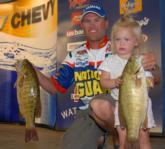 National Guard pro Clifford Pirch of Payson, Ariz., climbed into the fifth place position today with a two-day total of 38 pounds, 5 ounces.