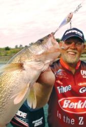 Richard Nascak: Narrow channels and holes can be fished many ways. Casting crankbaits is very effective.