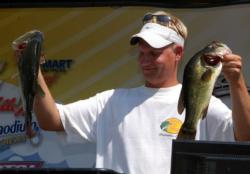 Pro Sparky Petersen of Laytonsville, Md., caught a limit weighing 12-0 and placed third with a three-day total of 44-11.
