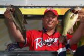 Matt Greenblatt of Oldsmar, Fla., took top honors for the co-anglers with a three-day total weight of 32 pounds, 10 ounces. He caught a limit weighing 11-4 Friday.