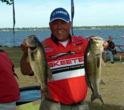 Yamaha pro Matt Herren is seventh after day one with 19 pounds, 3 ounces.