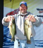 Jon Jezierski caught four bass worth 8-5 today to lead the Michigan state team at the TBF Northern Divisional.