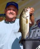 Co-angler Charlie Reed of Hayes, Va., held onto the top spot by catching a single keeper fish on day two. It weighed 3 pounds, 8 ounces and he totaled 11-3 over the first two days.