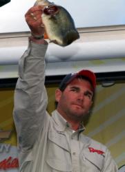 Pro Thomas LaVictoire caught three bass Saturday weighing 8 pounds, 4 ounces and finished second with a four-day total of 27-11.