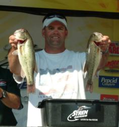 Joe Waggoner leads the co-anglers after three days of competition on Lake of the Ozarks.