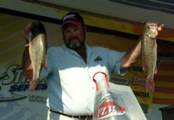 Randall Hutson moved up to fifth place in the Pro Division after catching 16 pounds, 6 ounces Friday.