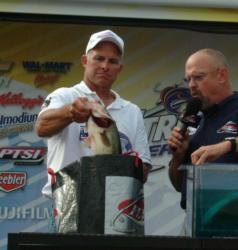 Tony Lain finished second in the Co-angler Division with a total weight of 35 pounds, 3 ounces.