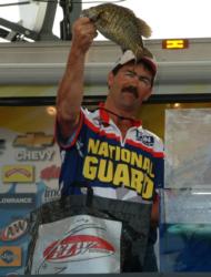 Neil Russell of Nampa, Idaho, used a total catch of 48 pounds, 10 ounces to finish the FLW Series Columbia River event in third place.