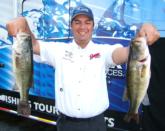 Charlie Hanshaw scored a 1-pound, 5-ounce lead on the West Virginia team with his day-one catch of 9 pounds, 13 ounces.