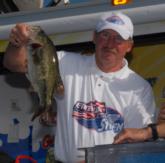 Co-angler Gary Guilliams of Troutville, Va., finished second with a four-day total of 35 pounds, 6 ounces worth $2,776.