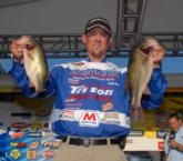 Art Ferguson of St. Clair Shores, Mich., moved up to fifth place today with 14-pound, 7 ounces for a three-day total of 40 pounds, 11 ounces.