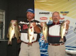 Pro winner David Curtis shows off his day-two catch.