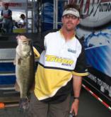 Kelly Kellogg caught the Snickers Big Bass in the Pro Division on day two. This Clear Lake hog weighed 11 pounds, 8 ounces.