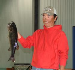 The Snickers Big Bass in the Pro Division was caught by Hiroshi Kojima. This Mobile Delta largemouth weighed 4 pounds, 11 ounces.