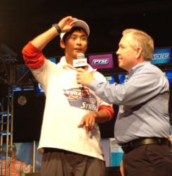 Young Yang took eighth place in the Co-angler Division.
