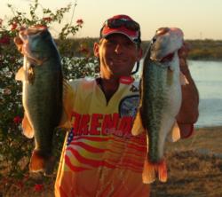 Andy Gaia is fourth in the Pro Division after three days of competition on Falcon Lake.