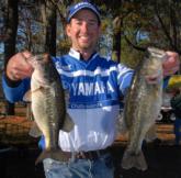 Unfamiliar waters yielded 12 pounds, 15 ounces, for Yamaha pro Ott Defoe of Knoxville, Tenn., putting him in third place. 