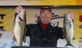 Co-angler Joseph Jenkins boated four bass behind pro Ron Klys for 14 pounds, 2 ounces for the Co-angler Division lead.