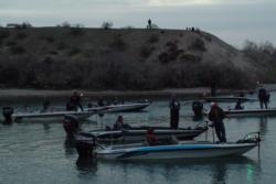 Stren Series anglers await the start of the day