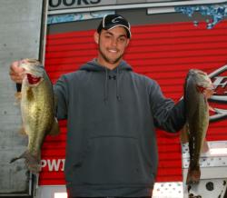 Ryan ONeal of Woodville, Texas, placed fourth among co-anglers at Sam Rayburn with five bass, 16-13.