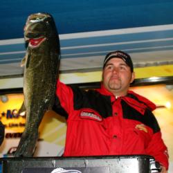 Cory Rambo of Orange, Texas, earned $268 for the Snickers Big Bass award in the Pro Division thanks to a 9-pound, 7-ounce bass.