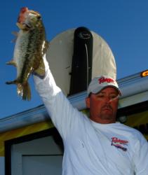 Co-angler Steve Evans of Lufkin, Texas, finished third with 54-10 worth $2,973.