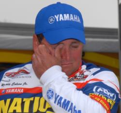 Ramie Colson Jr. wipes away the tears after an emotional week.
