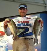 Pro Mike Todd caught 13-10 on day one of the FLW Tour event on Smith Lake. 