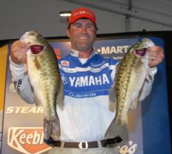 Brandon Coulter of Knoxville, Tenn., starts the Smith Lake event in second place with 13-13.