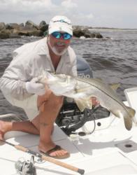 Snook are regularly caught from open-water ledges, many that are underfished.