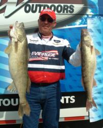 Pro Tom Brunz is at it again on Lake Erie. After two days of competition, he