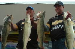 Larry Stephen Smith and John Kopcok caught a limit that weighed 38 pounds, 15 ounces Saturday.