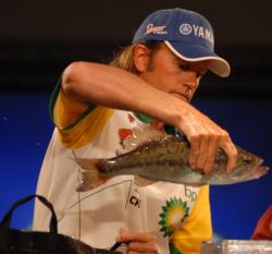 BP pro Jim Moynagh of Carver, Minn., is just 10 ounces off Hoernke's lead with five bass for 12 pounds, 11 ounces.