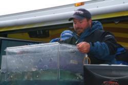 Pro Scott Fairbairn of Hager City, Wis., placed third in the Walleye Tour event on Lake Sharpe.