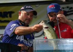 Sticking with the masses of spawning shad led Chris McCall to a fourth-place finish.