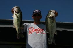 Switching from a dropshot to a chatterbait rewarded Aaron Reitz with the top co-angler spot.
