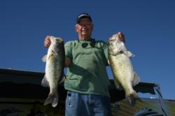 Wacky rigging 7-inch worms in the tules led Charles Peak to the first-place spot in the co-angler division.