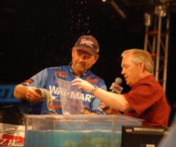 Wal-Mart pro George Cochran of Hot Springs, Ark., finished runner-up with a two-day total of 18 pounds, 3 ounces.
